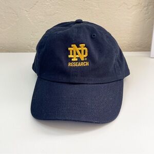 Notre Dame Research Blue Baseball Hat Cap
